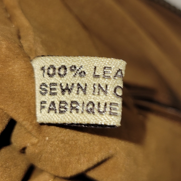 Patricia Nash Valerie Fold Over Wristlet Brown Leather Purse Clutch has strap - Picture 15 of 16